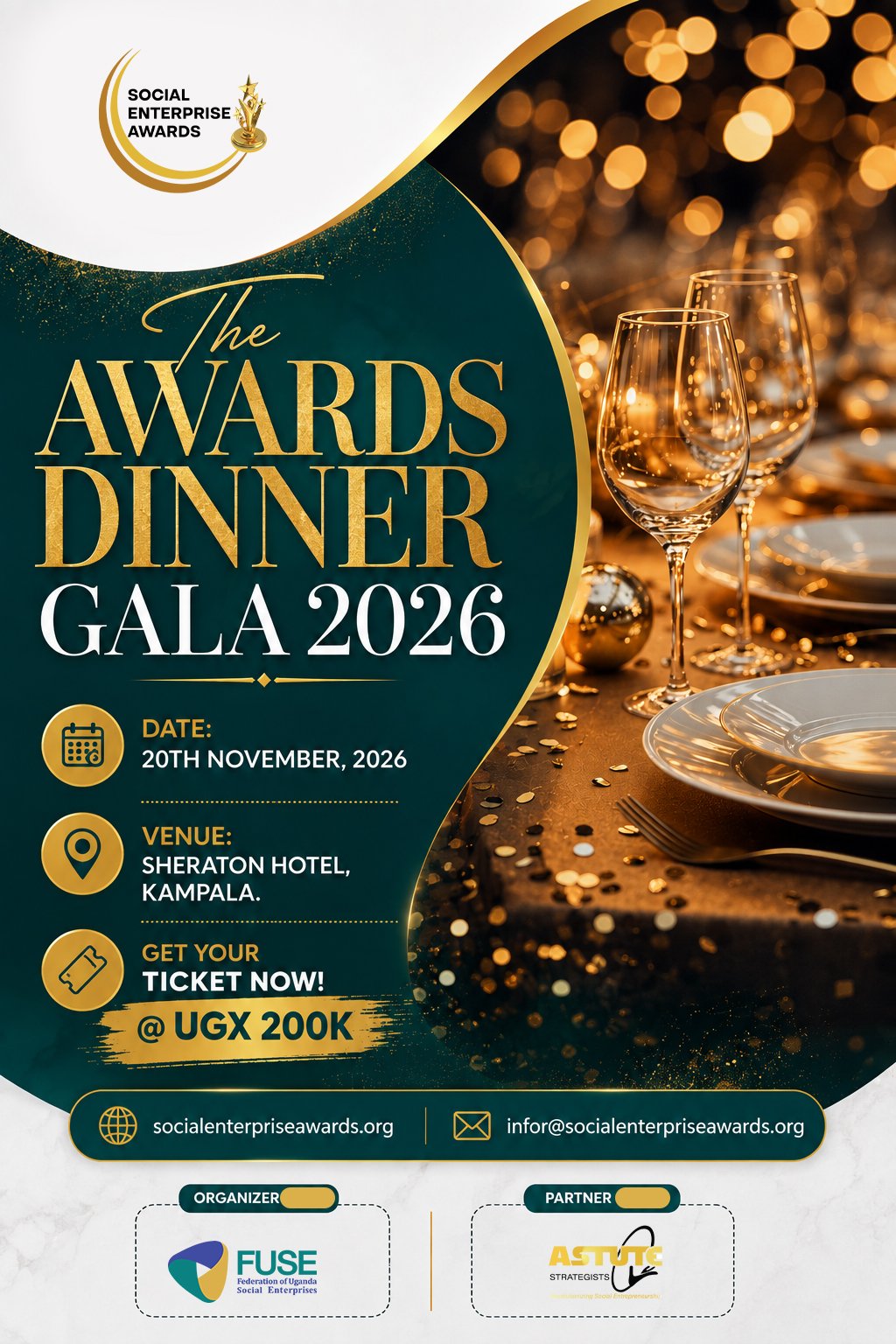 Social Enterprise Awards 2026 Awards Dinner Gala